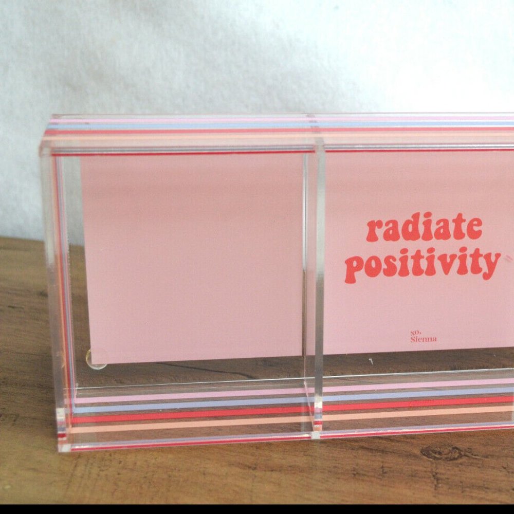 XO Sienna Desk Tray "Radiate Positivity"